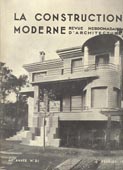 La Construction Moderne : 49e annee - No 21, 18 Fevrier 1934