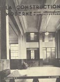 La Construction Moderne : 49e annee - No 3, 15 Octobre 1933