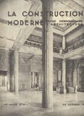 La Construction Moderne : 49e annee - No 4, 22 Octobre 1933